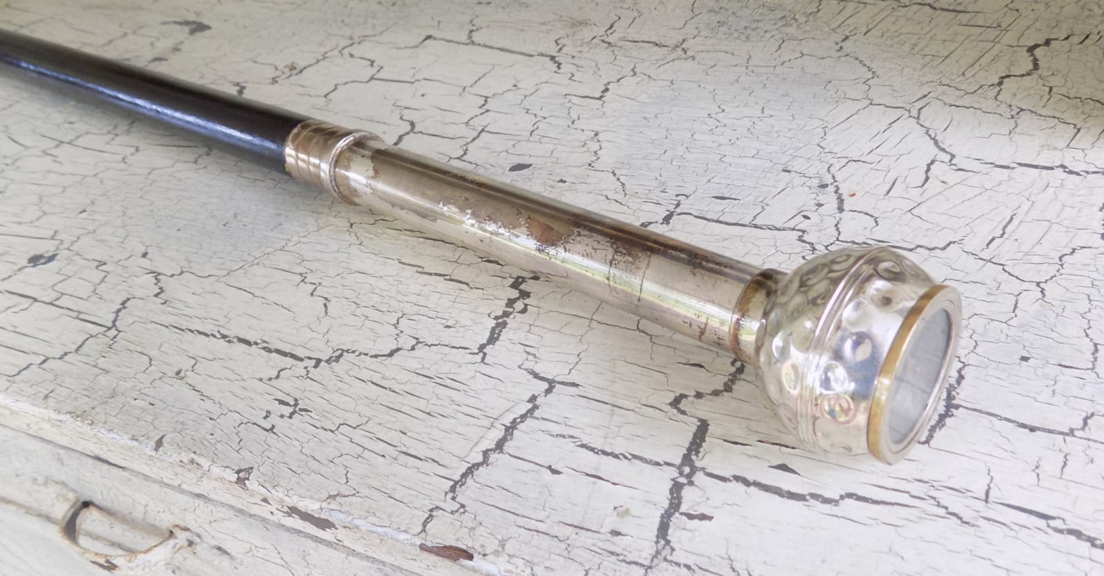 Walking Stick with Compass and Hidden Flask 38 Keuffel Etsy