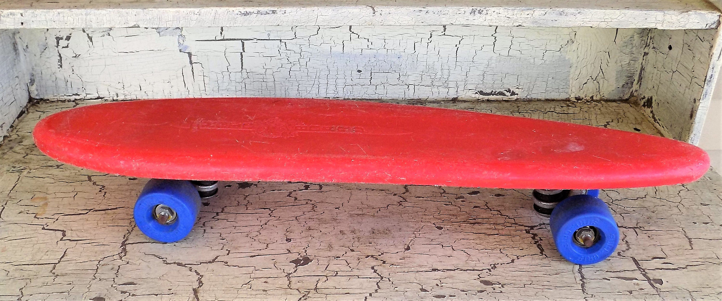 Trick Ray Red Moto Board, Red Skateboard, Heavy Vinyl