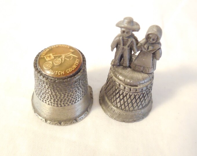 Pennsylvania Dutch Thimbles Collector Pewter Thimbles 1 Etsy