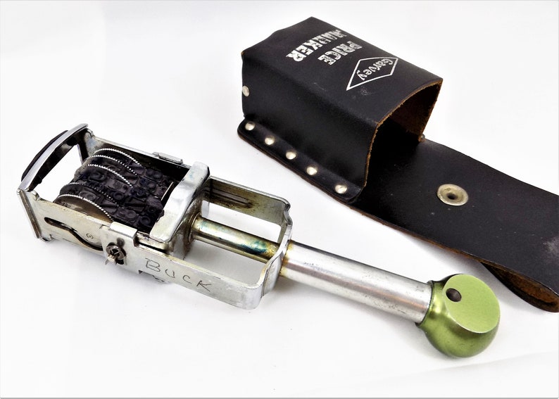 Garvey S 185 Price Marker Leather Belt Case Five Band Etsy