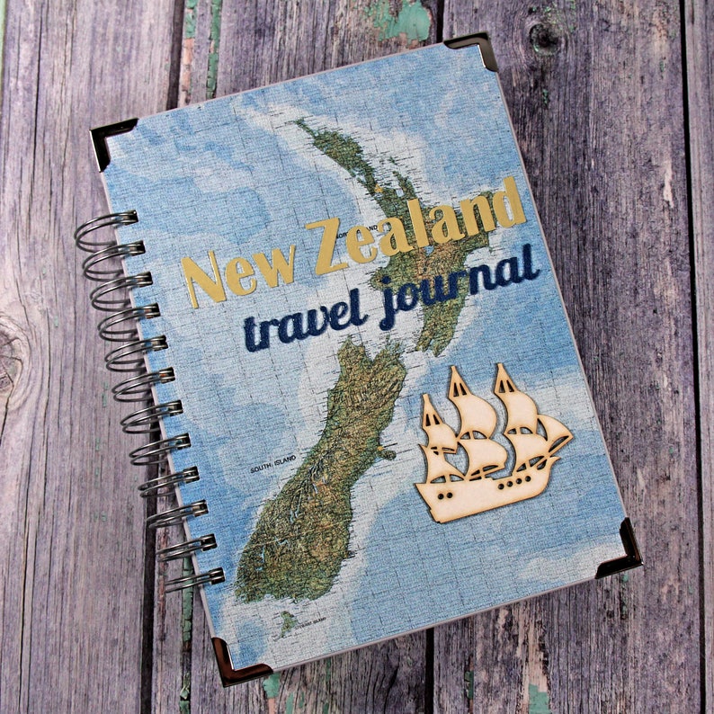New Zealand Travel Diary Wanderlust Journal Writing Etsy