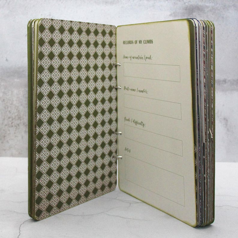 Large Climbing Journal Climb Your Mountain Journal Etsy