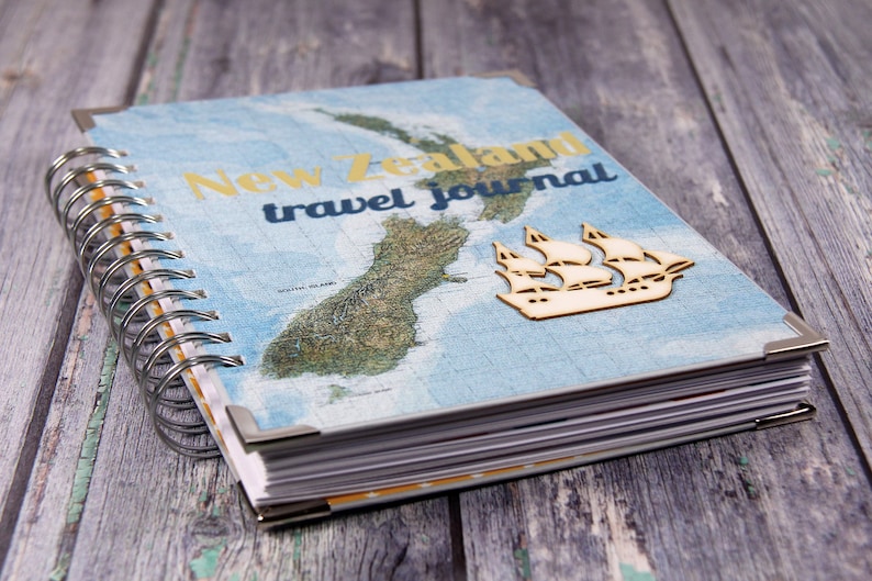 New Zealand Travel Diary Wanderlust Journal Writing Etsy