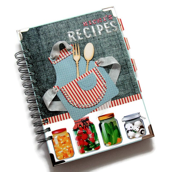 Personalized Recipe Notebook Blank Recipe Book Food | Etsy