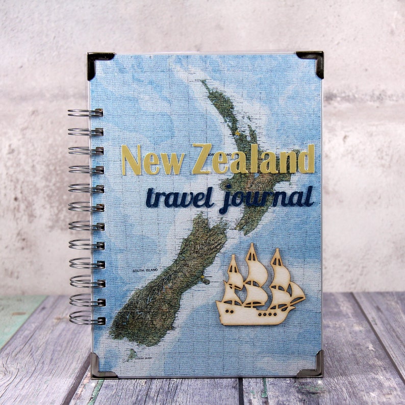 New Zealand Travel Diary Wanderlust Journal Writing Etsy
