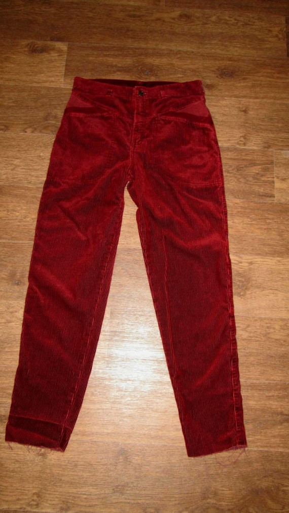 Jigsaw Trousers Womens Richmond Claret Skinny Velvet Jeans Size W 26 L 30 |  eBay