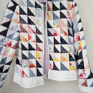 Patchwork Quilted Jacket Cotton Fabric, Quilt Coat, Patchwork Coat ...