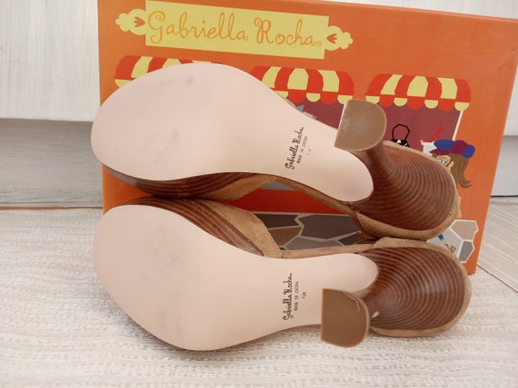 Women Suede Leather Camel shoes, Gabriella Rocha,… - image 4