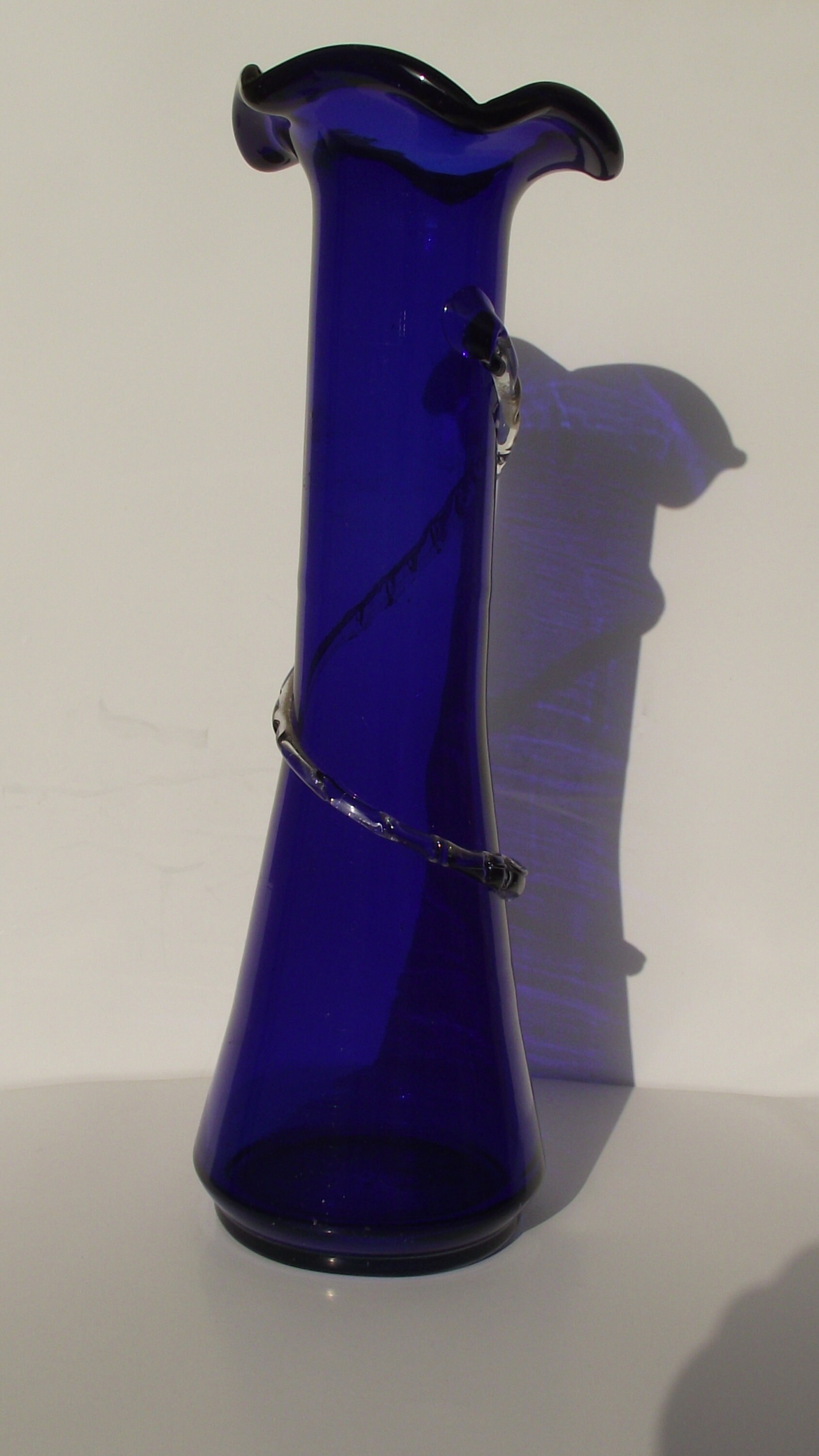 Soviet Vintage Ceramic Vase Blue Vase Decorative Vase Made In USSR Soviet Design Retro Vase