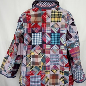 Patchwork Quilted Jacket Cotton Fabric Quilt Coat Patchwork - Etsy