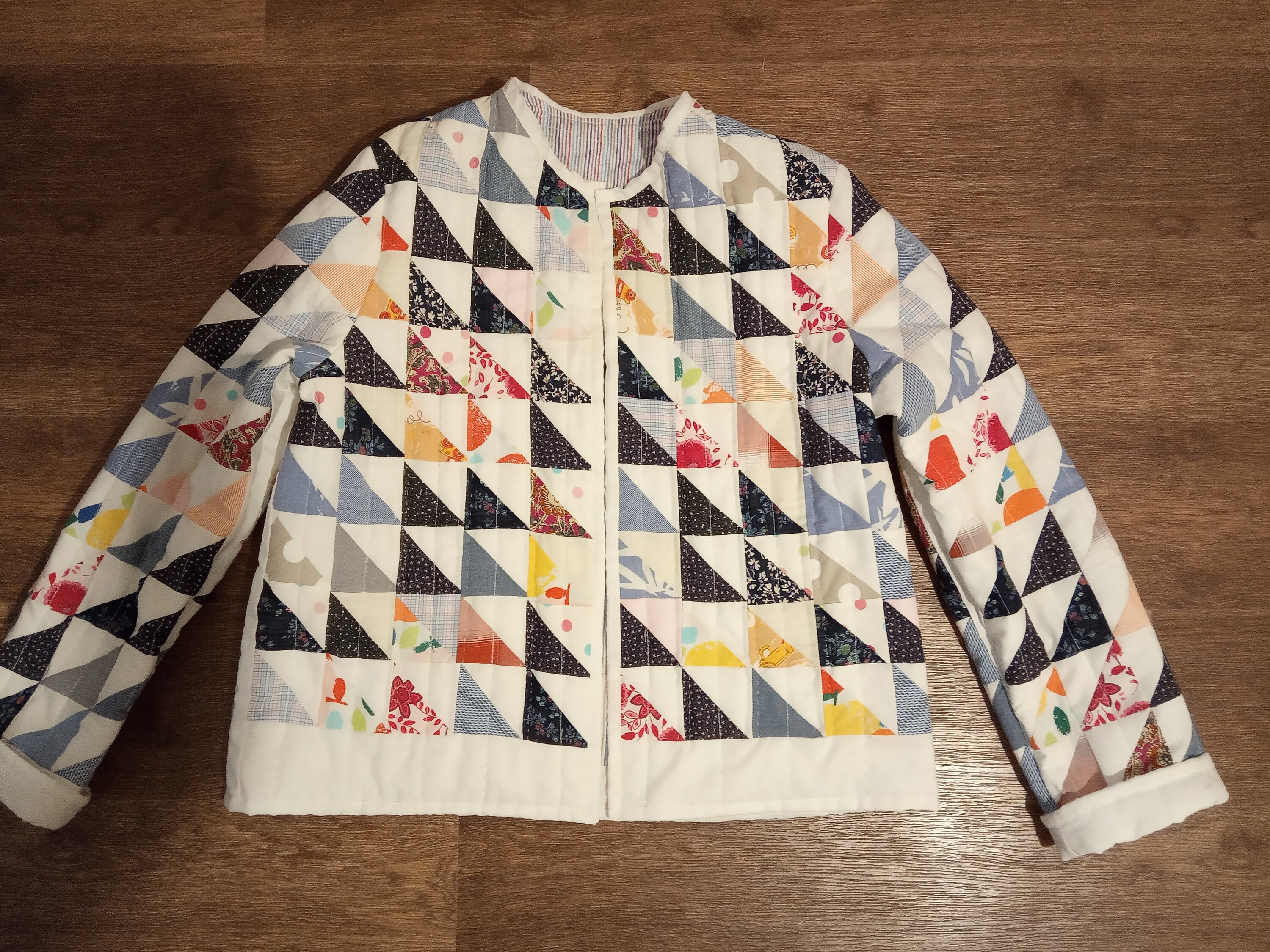 Patchwork Quilted Jacket Cotton Fabric Quilt Coat Patchwork Etsy