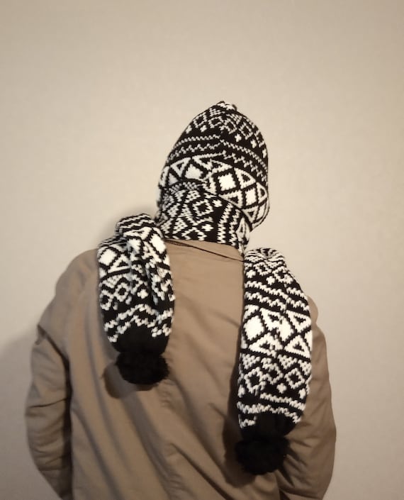 Hooded scarf Snood scarf