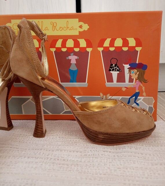 Women Suede Leather Camel shoes, Gabriella Rocha,… - image 5