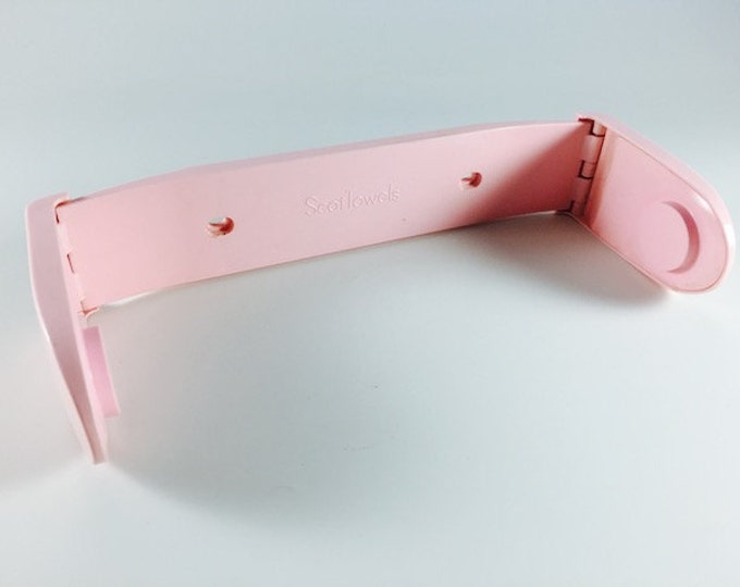 Vintage Pink Paper Towel Holder Plastic Scottowels Dispenser Etsy
