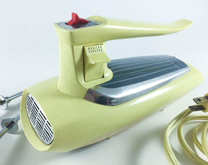Vintage Hand Mixer Yellow Hand Mixer General Electric Hand Etsy