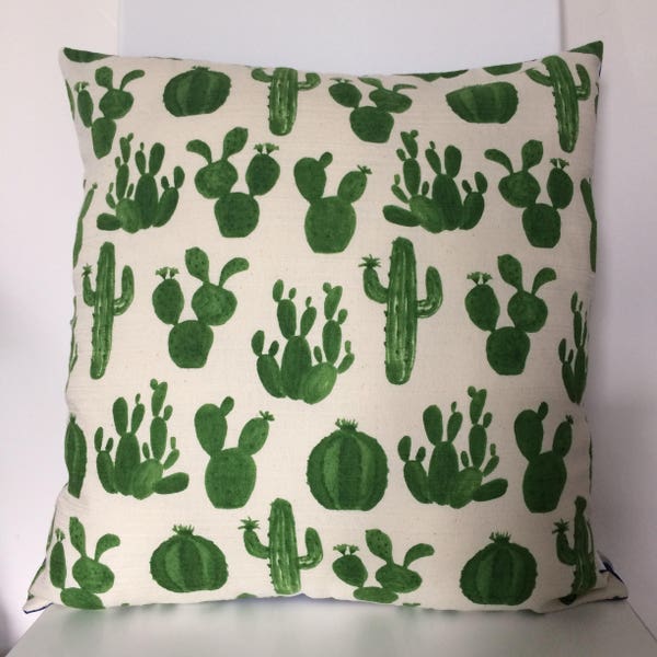 Cactus Green Cushion, Cacti Cushion, Retro Cushion, Green Cushion, Cushion UK, Cushion Cover, Cushion Cover UK, Cactus Pillow