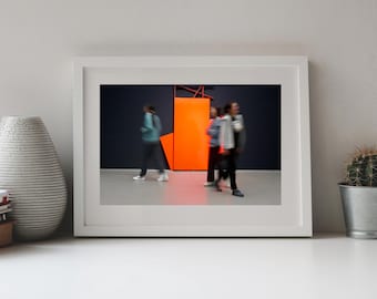 Photography, Visitors in the Museum, Abstract, Glitch, Photo,