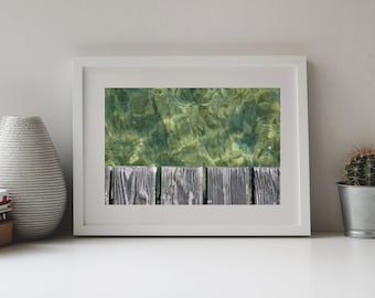Photo Print of Planks of Pier and  Water, Germany, Minimalist Art
