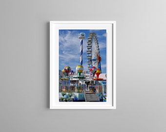 Photography Octoberfest Munich, Carousel, Colorful Rides