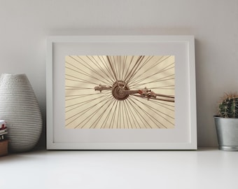 Photography, Bicycle Hub, Antique Bicycle Technique, Sepia