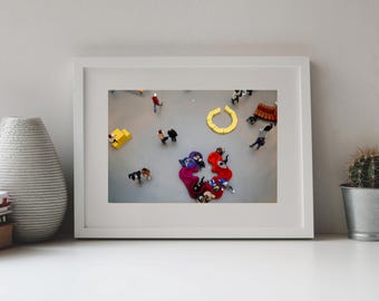 Photography, Downward Glance on Visitors in the Museum,