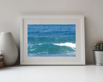 Photography Water and Waves, Mediterranean Sea, Italy,