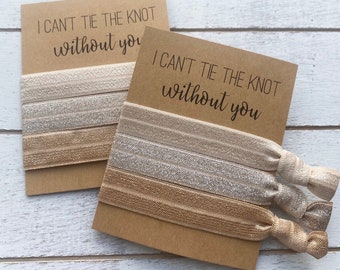 I Can’t Tie The Knot Without You Ombré Ties | Bridesmaid Proposal Gift |  Flower Girl Proposal Idea | Bridal Party Gift Box Filler