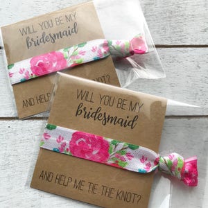 Packaging for Personalized Party Favours, Hair Tie Party Favours, Bridal Party Favours, Bridesmaid Party Favours