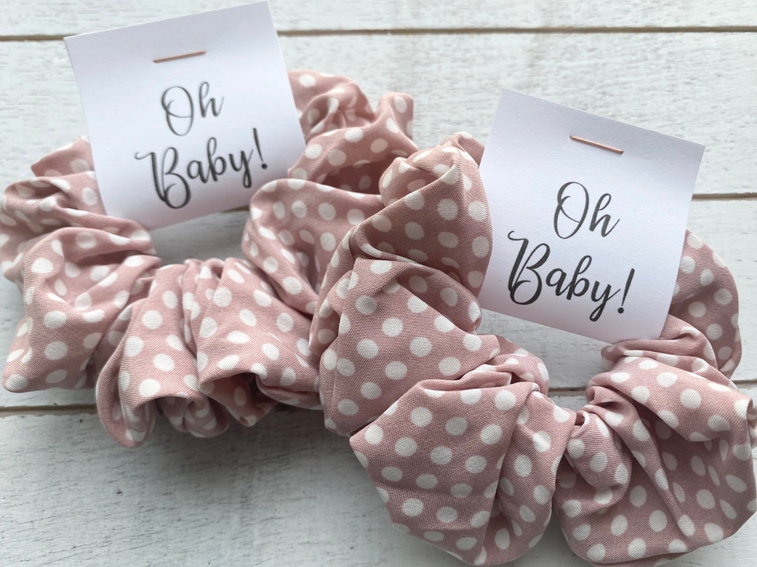 Baby Shower Scrunchies Oh Baby Shower Scrunchie Favors Personalized