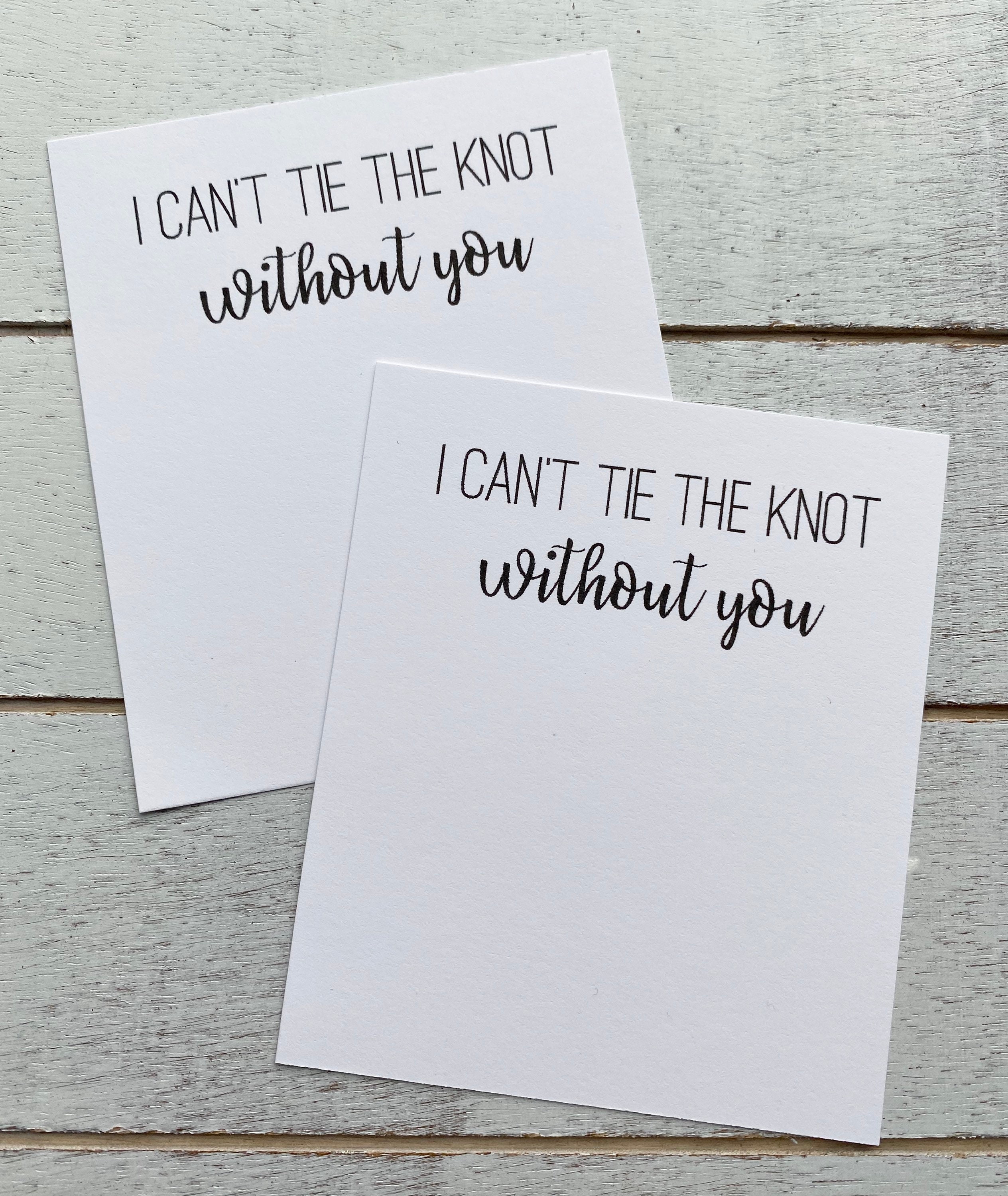 Scrunchie Cards I Cant Tie The Knot Without You Scrunchie | Etsy