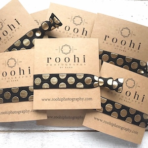 Custom Promotional Hair Ties for Events | Bridal Show Giveaways | Salon Favors | Trade Show Swag | Personalized Hair Accessories