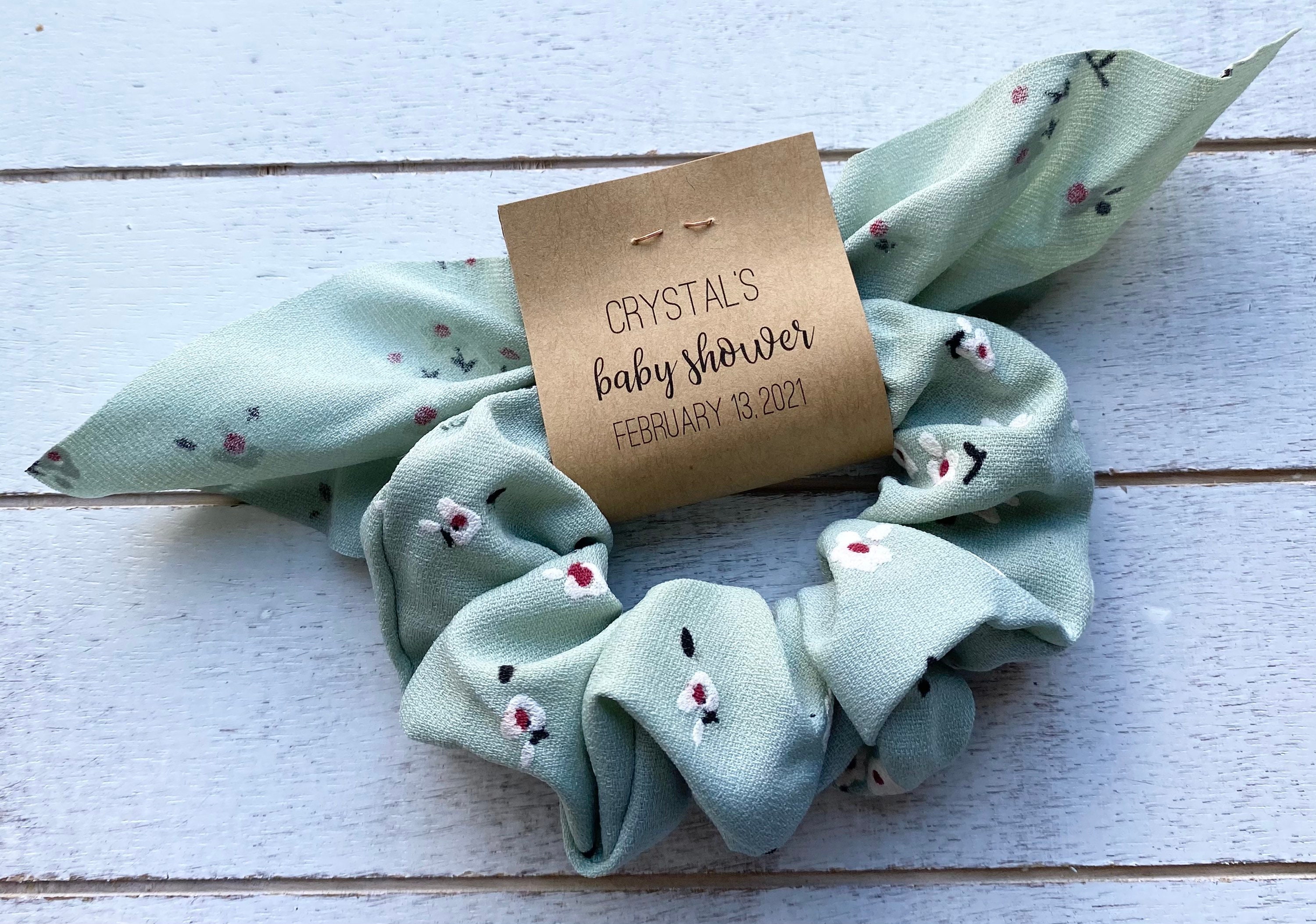 ITS A BOY Custom Baby Shower Scrunchies Baby Shower Etsy.de