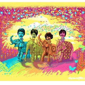 Tirage d’art du 50e anniversaire de Sgt Pepper