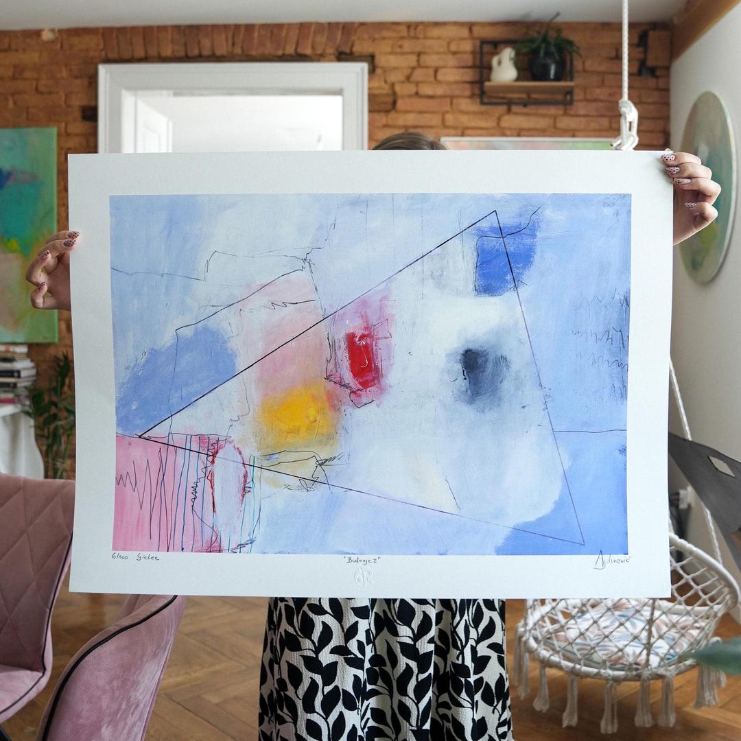 Modern Art Abstract Painting Custom Size Large Giclee Print From ...