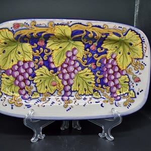 Italian pottery platter made by Magnanelli from Gubbio