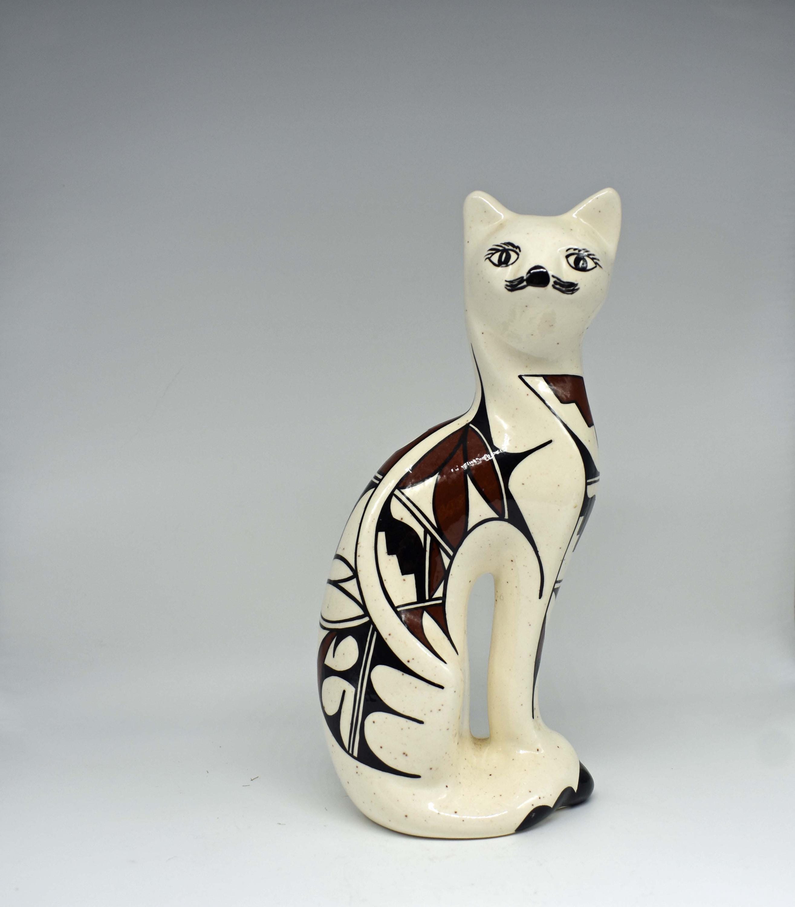 Acoma Pottery Cat - Etsy