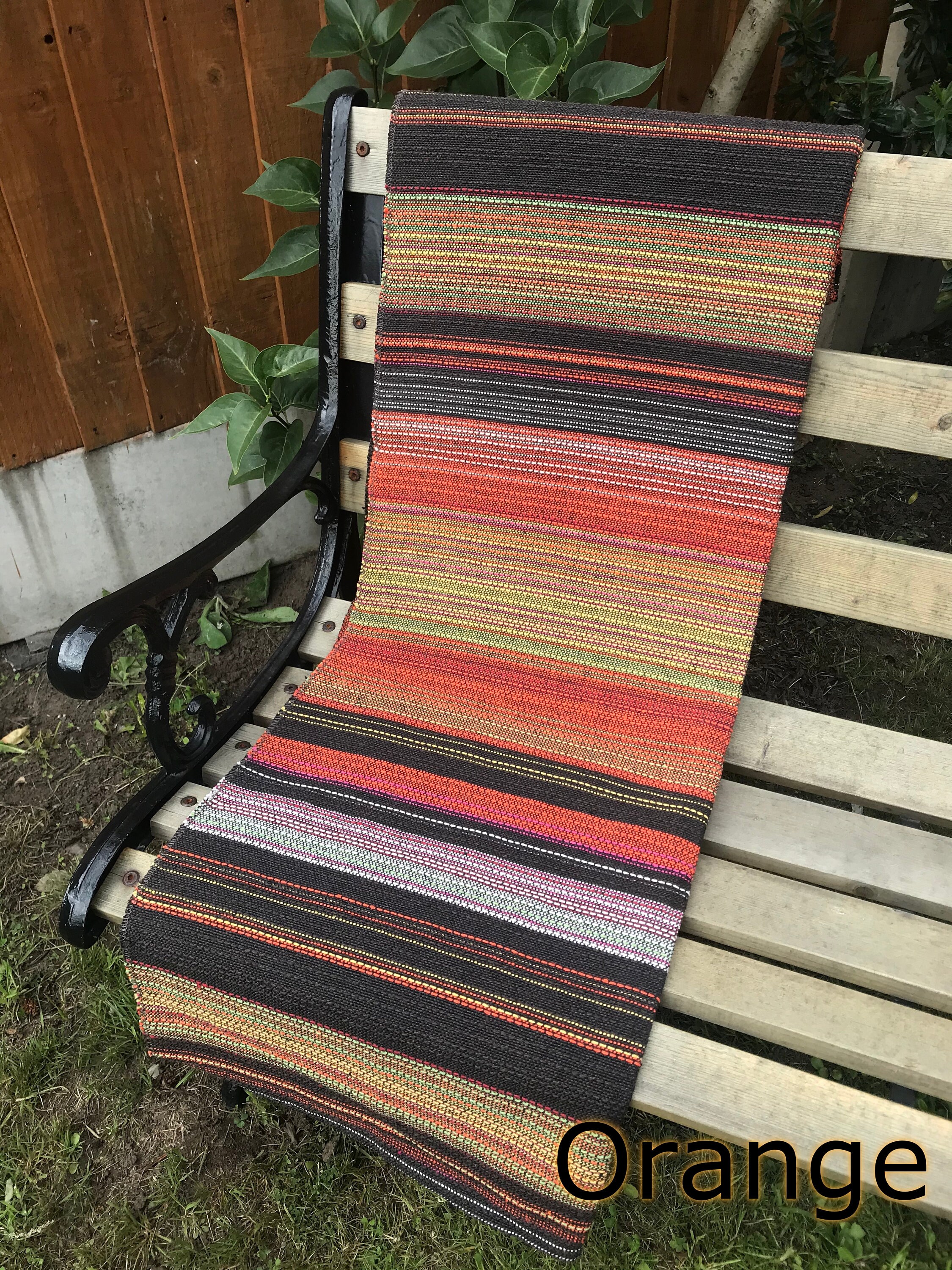 Recycled Cotton Throw Blanket | Durable Sofa Slip Cover |  Boho Bedspread Hand Woven | Sustainable Modern Traditional Home Decor