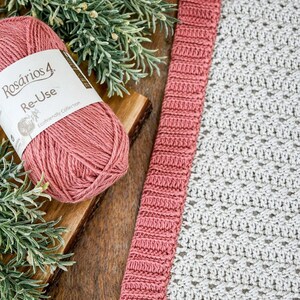 Recycled Cotton Yarn Aran Weight 100g – Eco Friendly Knitting & Crochet Yarn Ball – Reuse Yarn by Rosários 4 Portugal - 192m image 6