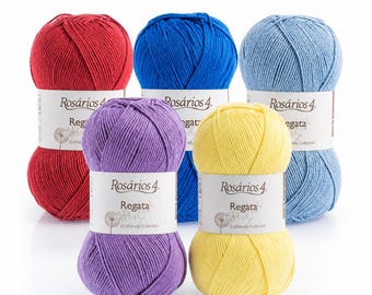 DK Cotton Yarn for Knitting Crochet | Amigurumi Yarn | Vegan Summer Yarn | Soft Cotton Yarn for Tops, Blankets, Bags | 100g 275m