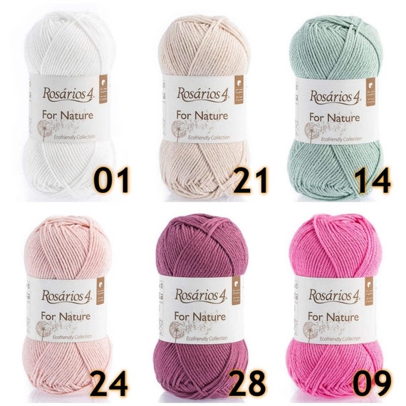 Mini Bundle 6 Colors Cotton Crochet Yarn Amigurumi Yarn Crochet
