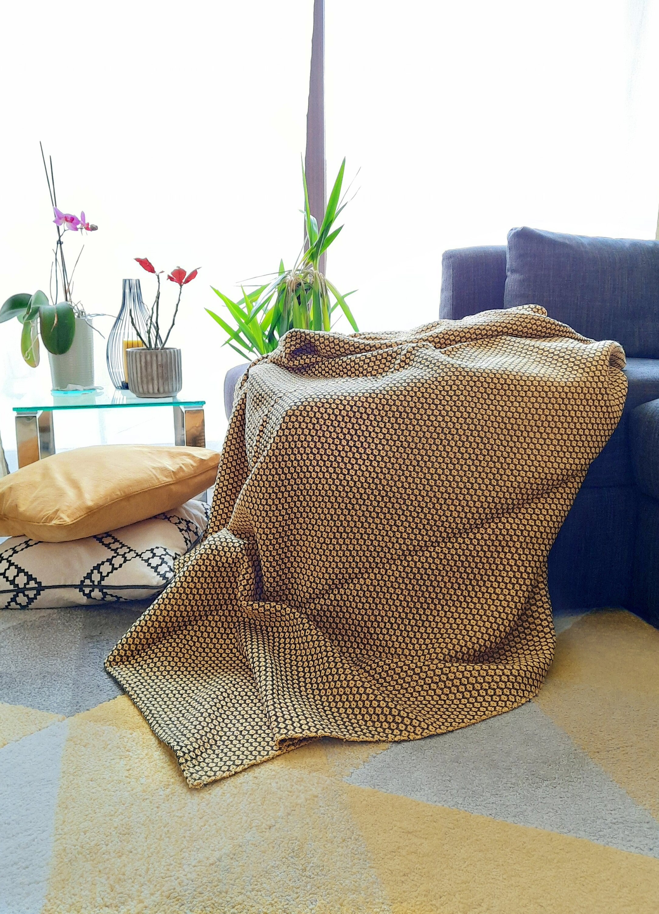 Cotton Textured Blanket Sofa Throw Over Spring Summer - Etsy