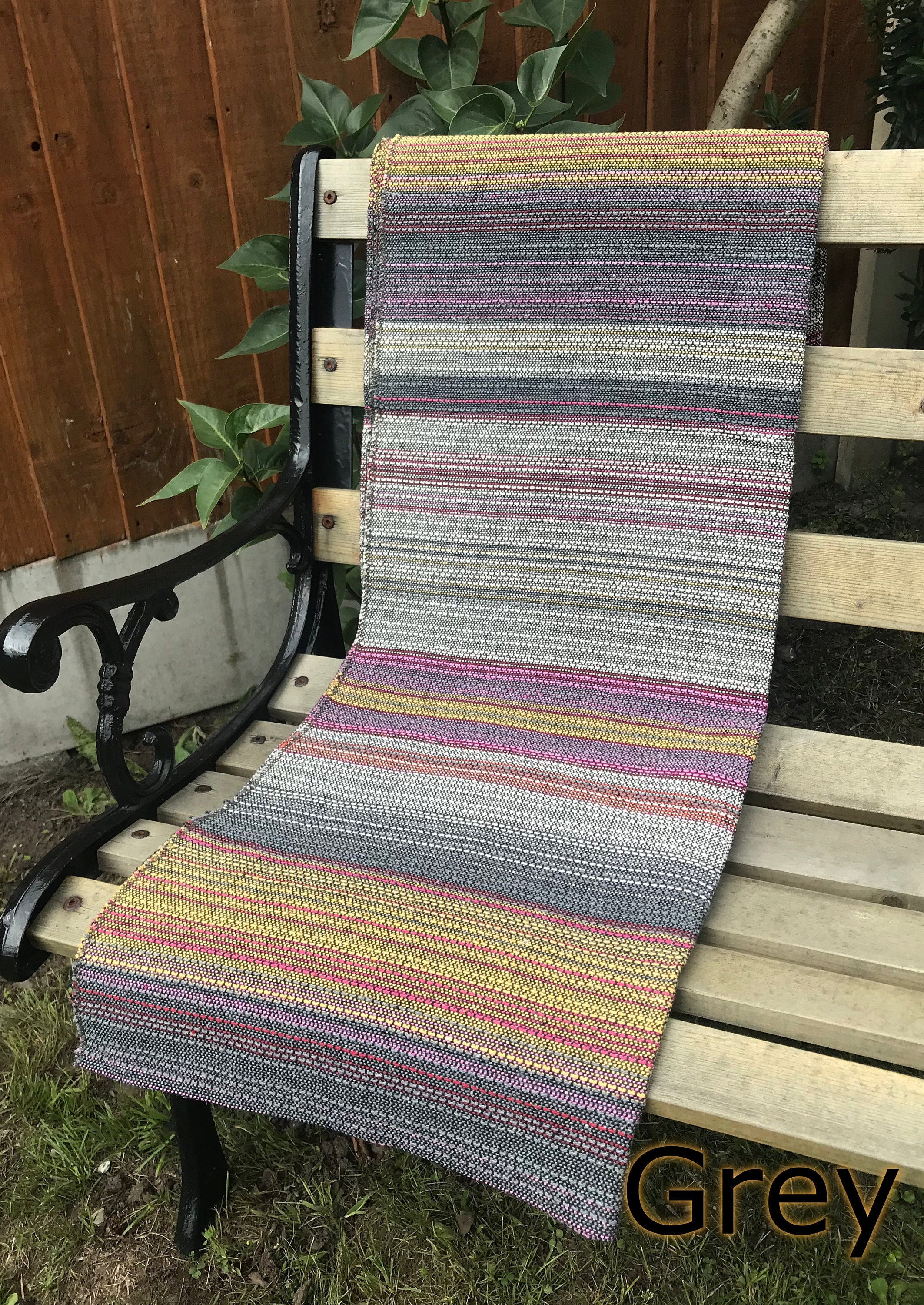 Recycled Cotton Throw Blanket | Durable Sofa Slip Cover |  Boho Bedspread Hand Woven | Sustainable Modern Traditional Home Decor