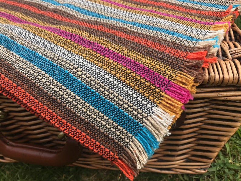 Table Mats Recycled Cotton Placemats Set of 2 2 Coasters Etsy