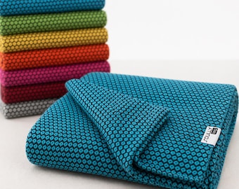 Decke aus recycelter Baumwolle | Strapazierfähiger Sofabezug |  Boho Tagesdecke portugiesisches Gewebe Gewebe | Nachhaltige moderne traditionelle Wohnkultur