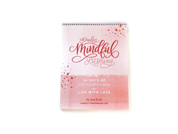 Daily Mindful Lettering Workbook 