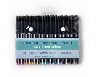 Colored Fineliner Pen Set