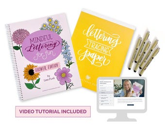 Mindful Lettering for Fun Kit: Flower Edition