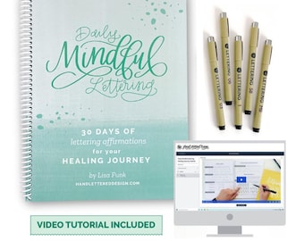 Daily Mindful Lettering Kit: Healing Journey