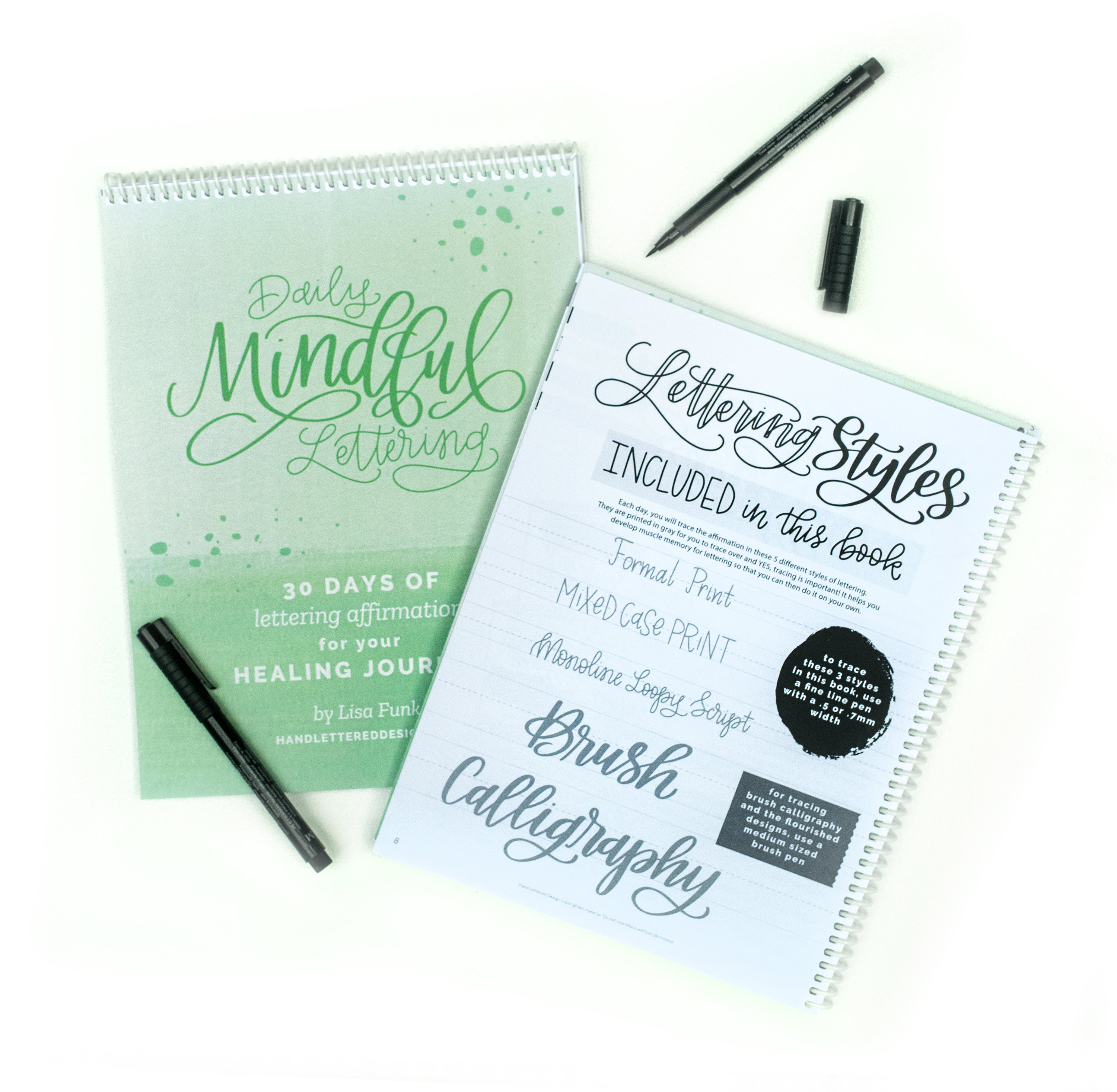 Daily Mindful Lettering Book 3: 30 Days of Affirmations for Your Healing  Journey 