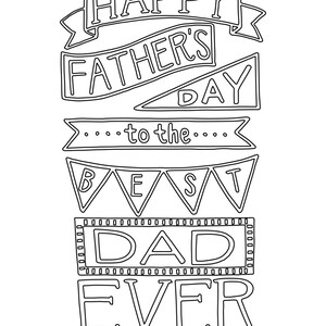 INSTANT DIGITAL DOWNLOAD Happy Father's Day to the Best Dad Ever 24x36 or smaller Printable Poster Decorate image 3